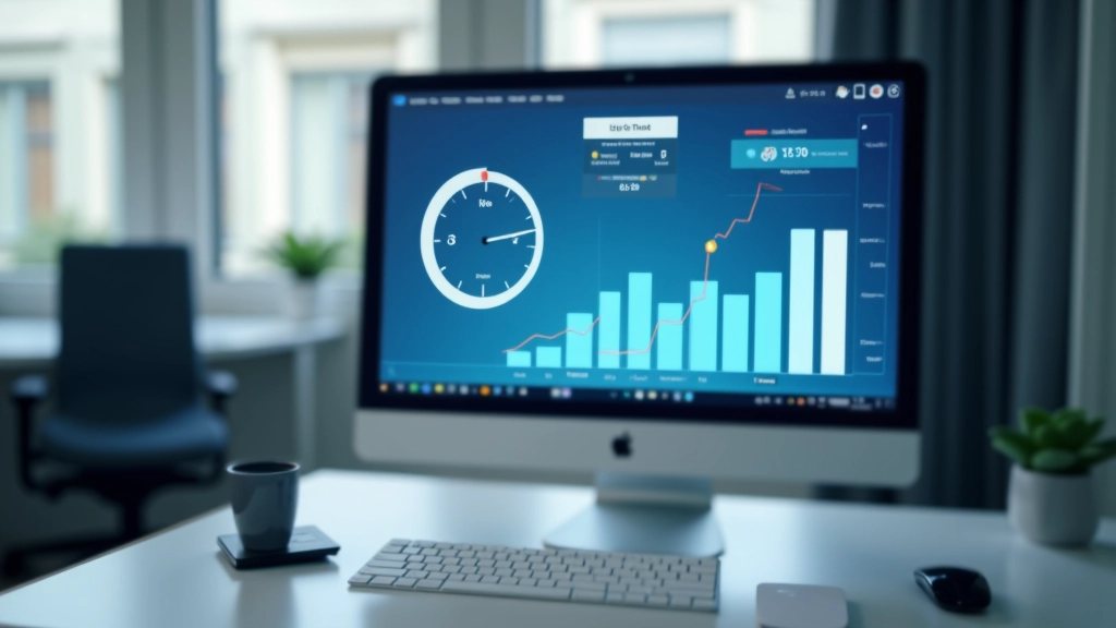 Gráfico de velocidade de carregamento de página mostrando comparação entre construtores sem código e código customizado, com barras em cores diferentes
